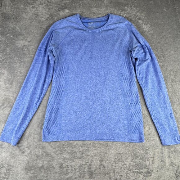 FIGS Tops - FIGS Seamless Long Sleeve Shirt Womens XL Blue Underscrub Performance W22KWJ010